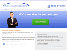 Tablet Screenshot of interceptlossadjustors.com.au